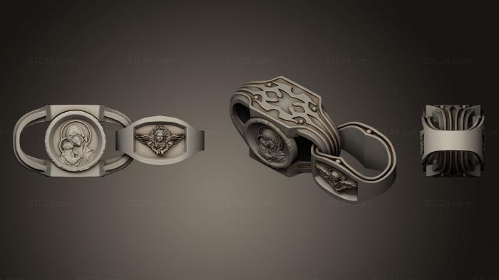 Ювелирные перстни и кольца (Эскиз Иисуса, JVLRP_0094) 3D модель для ЧПУ станка